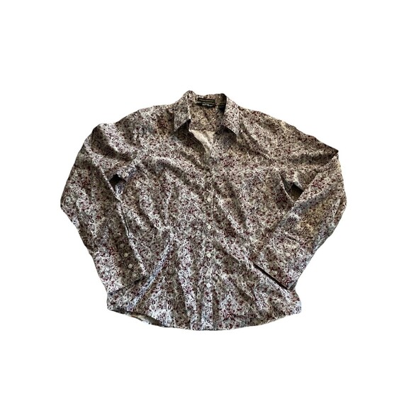 Eddie Bauer Tops - Eddie Bauer Shirt Women’s Paisley Wrinkle Resistant Button Up Medium